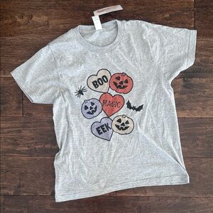 Gray Halloween Kids T-Shirt